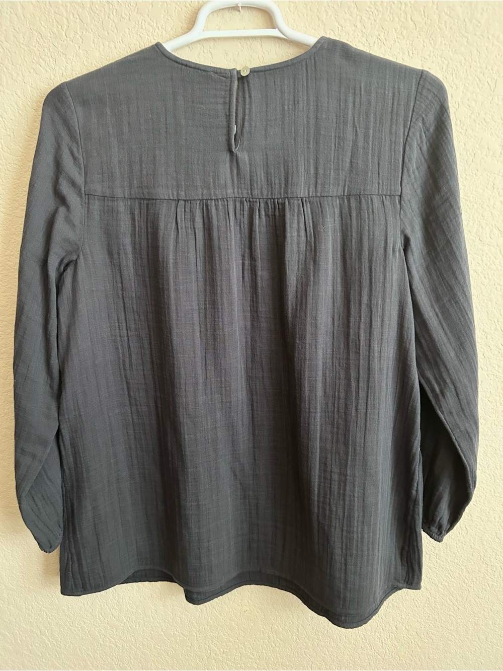 J. Jill Embroidered Double Cloth Long Sleeve Tunic - Picture 3 of 8